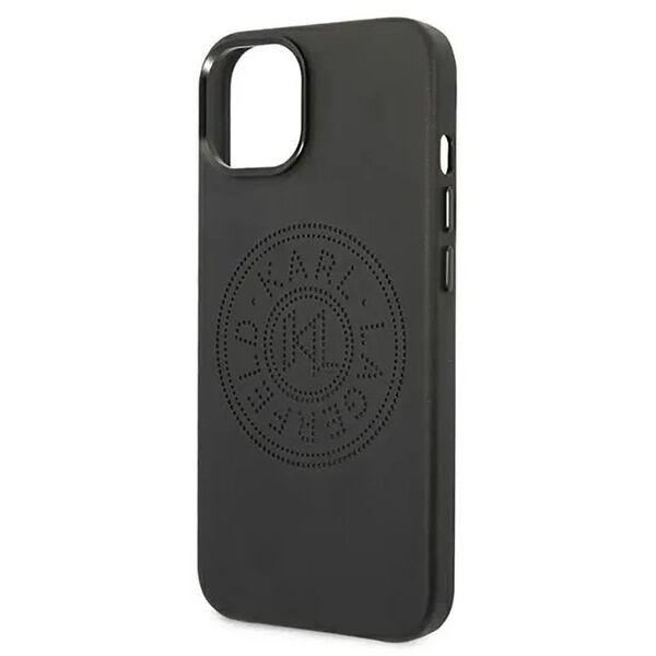 Karl Lagerfeld KLHCP14SFWHK iPhone 14 6,1" hardcase czarny/black Leather Perforated Logo