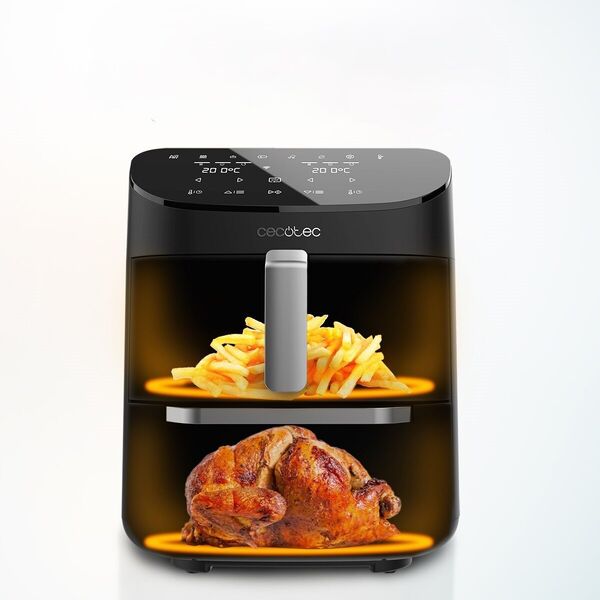 Frytkownica beztłuszczowa CECOTEC FoodCourt 11000 Connected z podwójnym koszem 11l