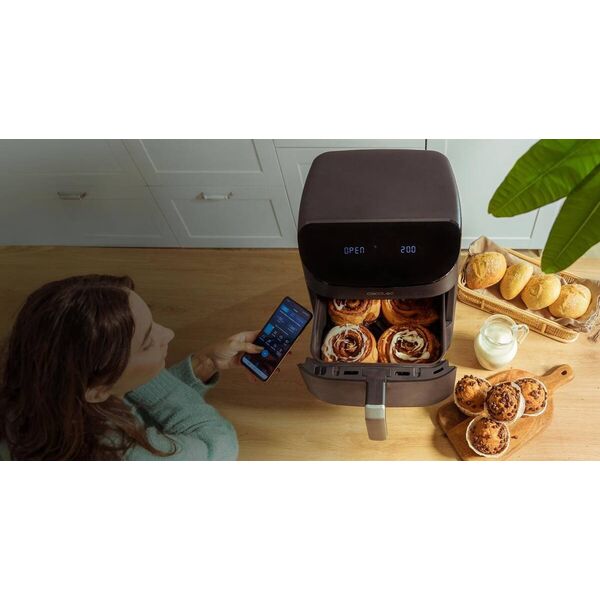 Frytkownica beztłuszczowa CECOTEC FoodCourt 11000 Connected z podwójnym koszem 11l