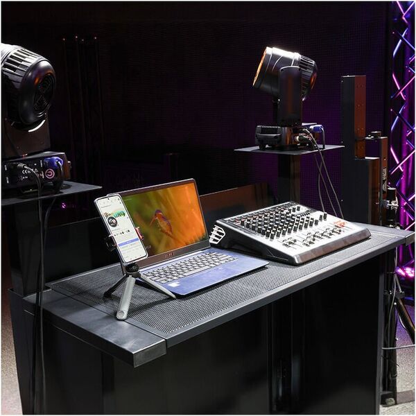 DJ BOOTH με φωτιζόμενο πίνακα DNA DJ BOOTH BK