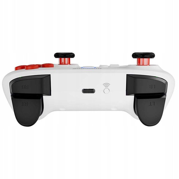 Rampage Hydra Pro Ασύρματο Χειριστήριο RGB με βάση φόρτισης λευκό