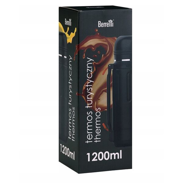 Termos na napoje Berretti 1,2 l czarny