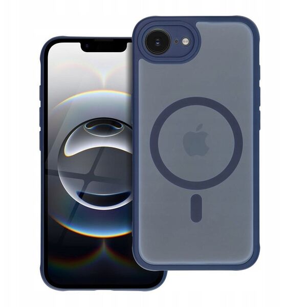 Θήκη FULL MATTE MAG COVER συμβατή με MagSafe για IPHONE SE 4 2025 μπλε
