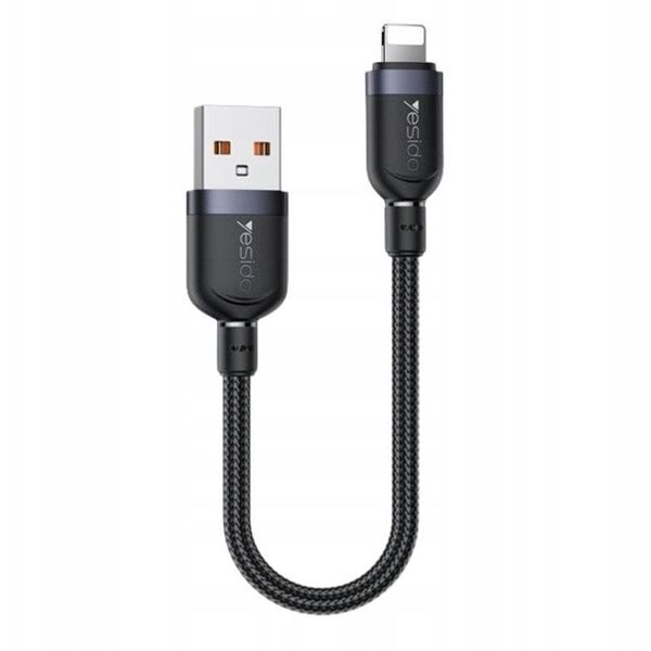Καλώδιο yesido CA131L 12W USB-iP 0.3m 2.4A ΜΑΥΡΟ