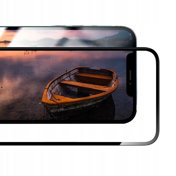 Εύκαμπτο 5D - υβριδικό γυαλί για Samsung Galaxy S25 Ultra μαύρο (Hot Bending) - λειτουργικός αναγνώστης