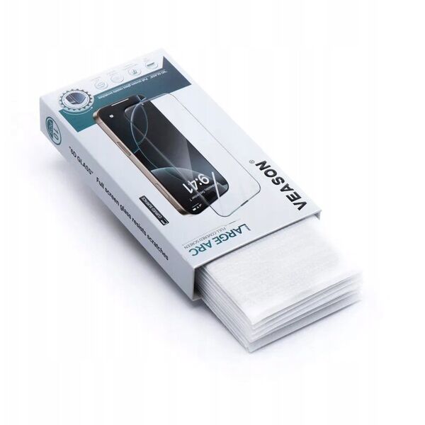 Tempered Glass 6D Pro Veason Glass (SET 10in1) - για Iphone 13 Pro / 14 μαύρο