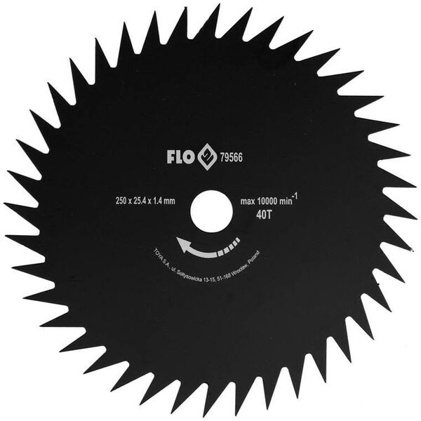 FLO ΔΙΣΚΟΣ ΛΟΞΑ ΔΟΝΤΙΑ ΓΙΑ ΘΕΡΙΣΤΙΚΟ 250/25,4mm