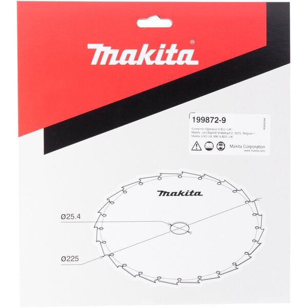 Δίσκος Makita με δόντια για θάμνους MAKITA UR012G 225x25.4mm