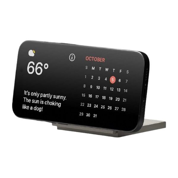 Native Union Rise Solo Qi2 wireless charger, sandstone