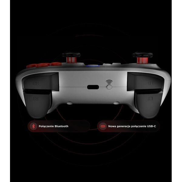 Rampage Hydra Ασύρματο RGB gaming χειριστήριο λευκό