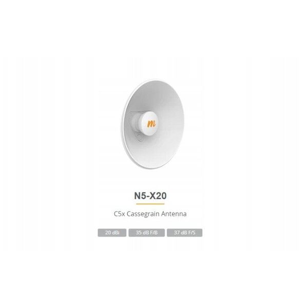 Mimosa N5-X20 | Antena Modułowa Horn Do C5X | 2-Pack, 20Dbi, 12St, 4,9-6,4Ghz, 270Mm