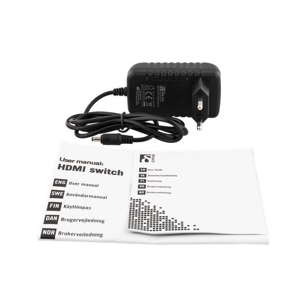 Deltaco Διακόπτης DELTACO 3in-1out, 60Hz, 7.1 ήχος, Ultra HD, μαύρο / HDMI-7042