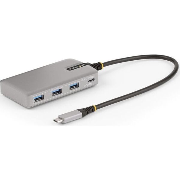 HUB USB StarTech StarTech HB31C3A1CDPPD3 huby i koncentratory USB 3.2 Gen 2 (3.1 Gen 2) Type-C 10000 Mbit/s Srebrny