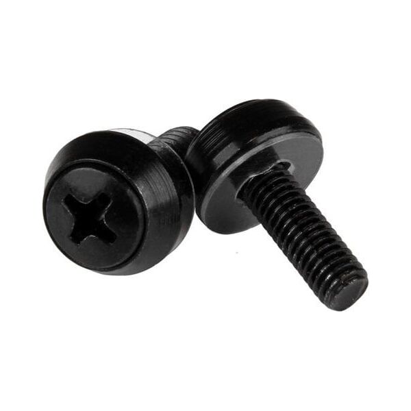 StarTech STARTECH.COM M5 x 12mm - Montageschrauben - 50er Pack -  Schwarz - M5 Schrauben f�r Server Racks