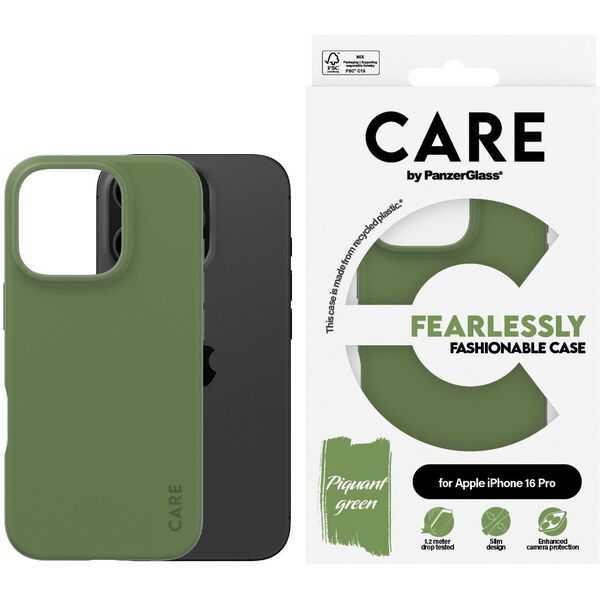 PanzerGlass PanzerGlass CARE Fashion Colors iPhone 16 Pro πράσινο
