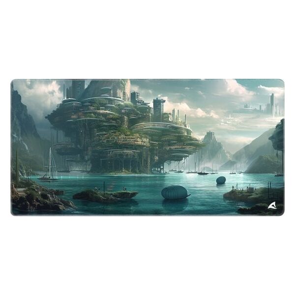 Sharkoon SKILLER SGP40 D6 Gaming Mouse Pad (Teal/Multicolor)