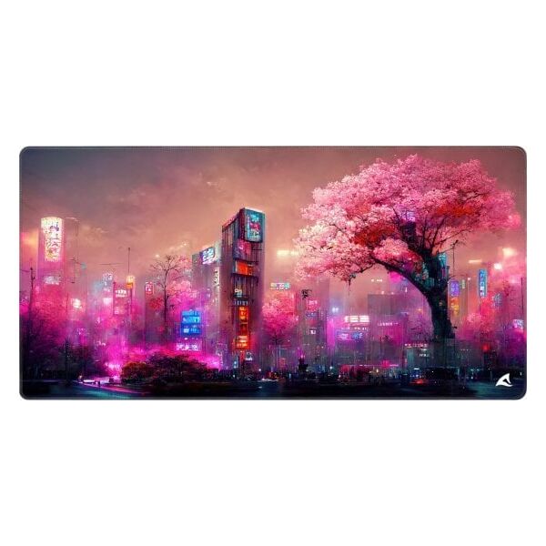 Sharkoon SKILLER SGP40 D4, gaming mouse pad (neon pink/multicolored)