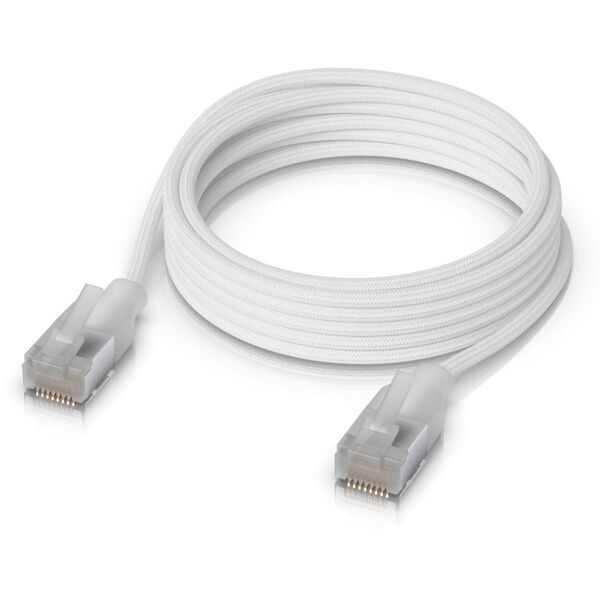 Ubiquiti UACC-Cable-Patch-EL-C6A-2M-W καλώδιο δικτύου Ημιδιαφανές, Λευκό Cat6a