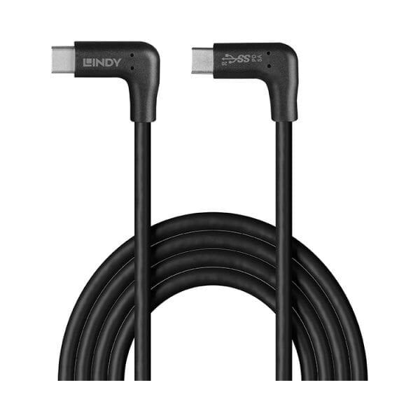 Καλώδιο LINDY 1.5m USB 3.2 Τύπου C 2 x 90 μοίρες