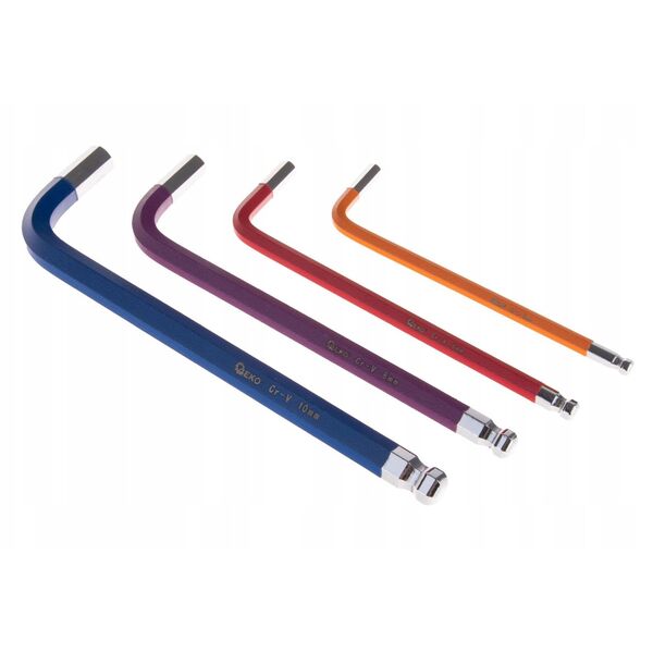 Έγχρωμα κλειδιά Allen 1,5-10mm 9τεμ. CrV (6/48)