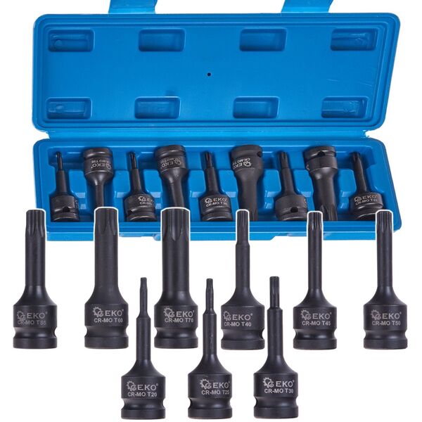 Σετ κλειδιών κρούσης torx 9τμχ. T20-T70 CR-MO (15)