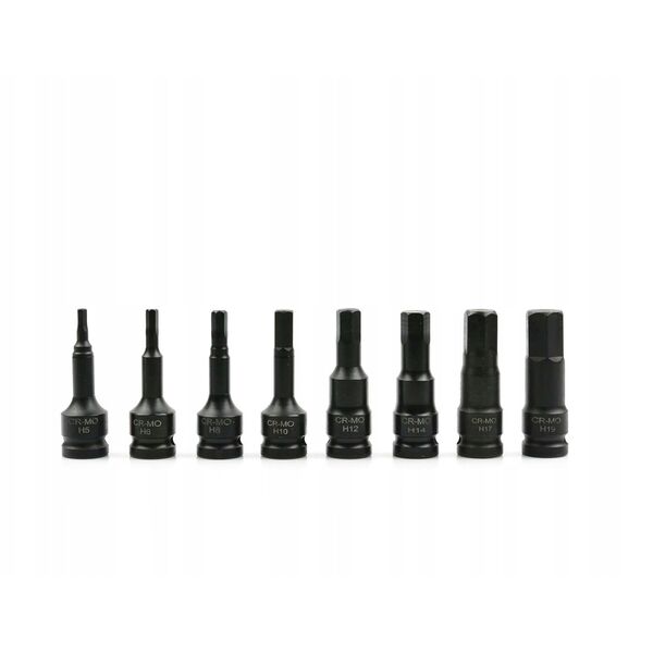 Σετ κλειδιών κρούσης Allen HEX 8τμχ. H5-H19 CR-MO (15)