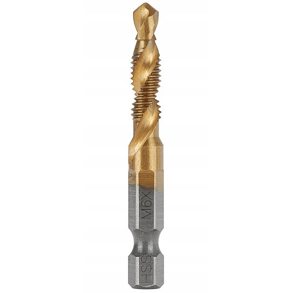Τρυπάνι κοχλιοτομής HSS M6 x 1,0mm HEX (50/250)