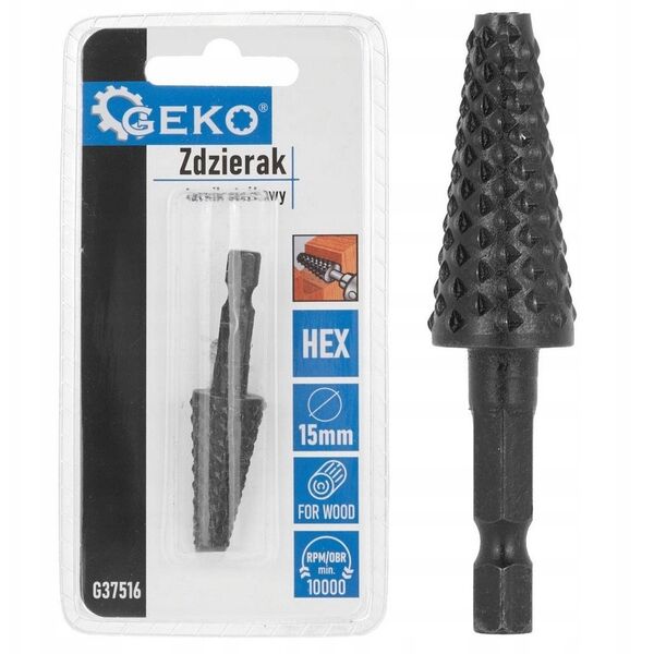 Ξύστρα – κωνικός τρίφτης για ξύλο 15mm HEX (50/250)
