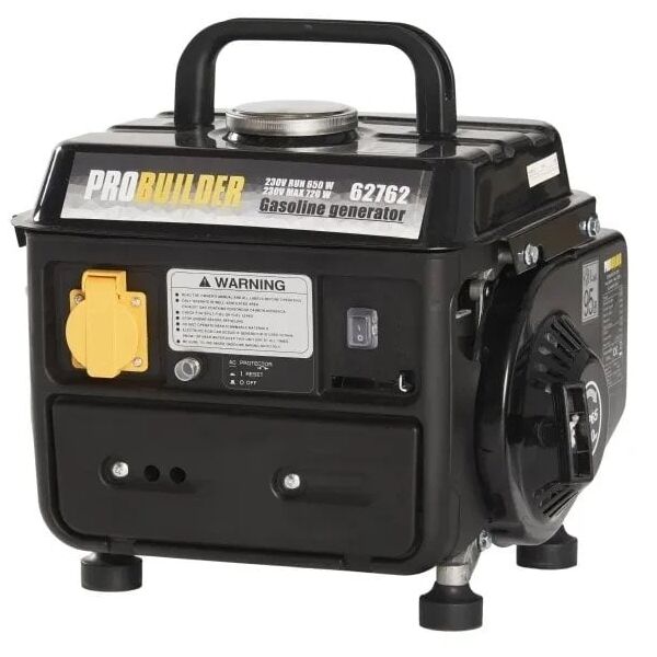 Γεννήτρια βενζίνης PROBUILDER 62762, μέγιστη ισχύς 720 W, ονομαστική ισχύς 650 W, χωρητικότητα καυσίμου 4.2 l,