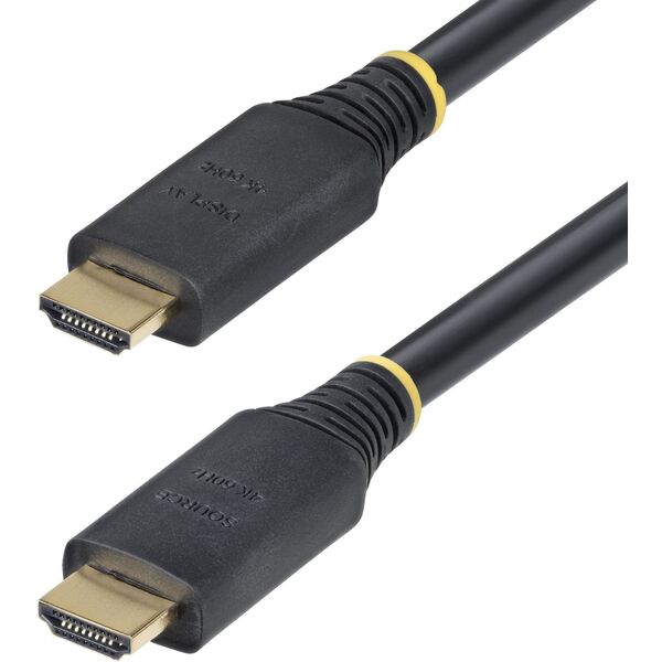 StarTech HDMI2-CABLE-4K60-15M καλώδιο HDMI HDMI Τύπου A (Standard) Μαύρο