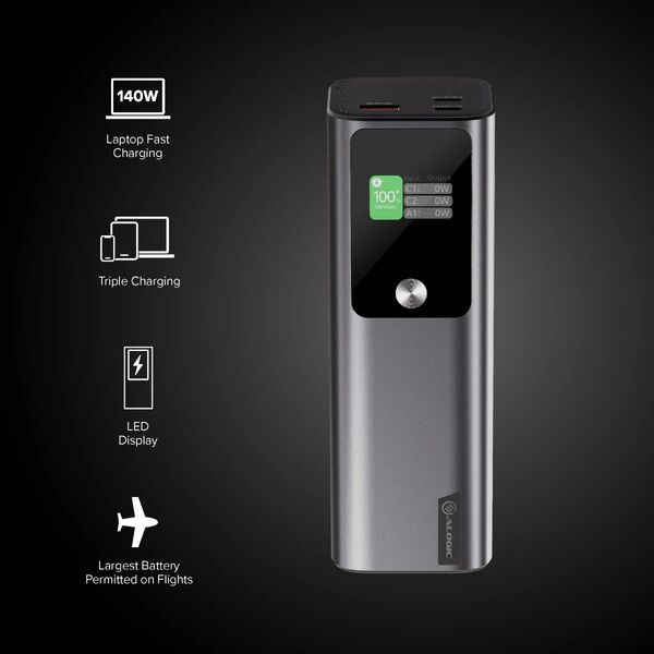 Alogic Ark Powerbank 27.000 mAh with 140W USB-C Charging