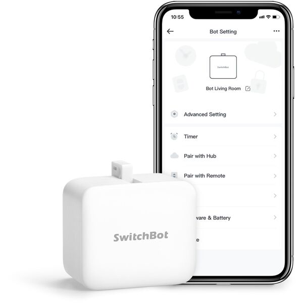 SwitchBot Bot Έξυπνος Διακόπτης Toggle   Έξυπνος Διακόπτης λευκός