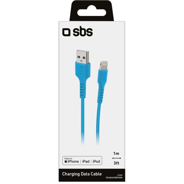 Καλώδιο SBS TECABLEUSBIP589A USB-A - Lightning - niebieski