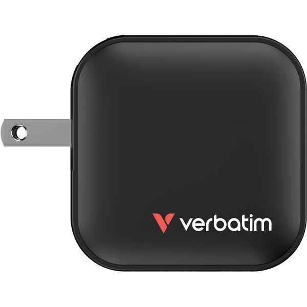 Verbatim, Φορτιστής GaN USB 3.0, USB C, γκρι, 70W, εναλλάξιμες άκρες C,G,A