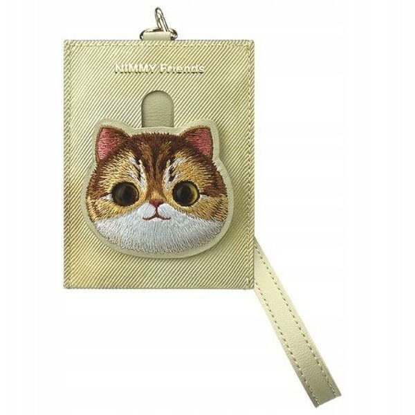 Θήκη καρτών NIMMY BIG EYED PET 2.0 Cat χακί
