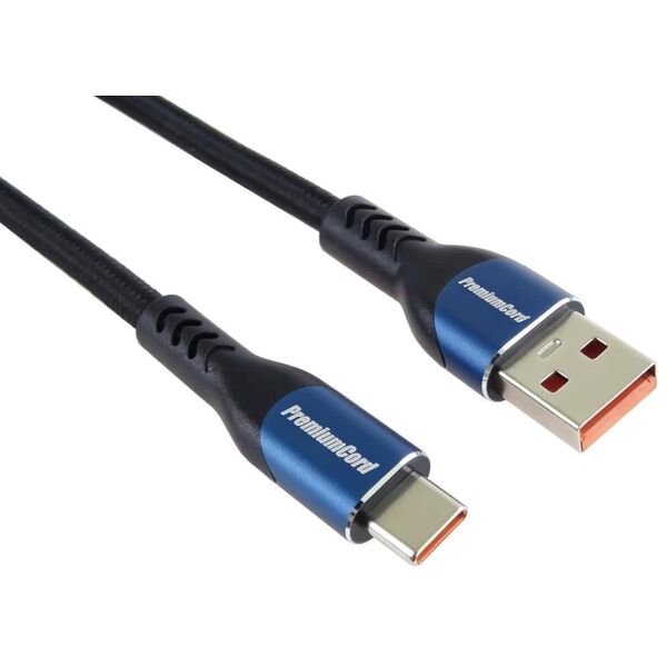 Καλώδιο USB-C σε USB 2.0 PremiumCord, Φόρτισης, 5A, 1.5m