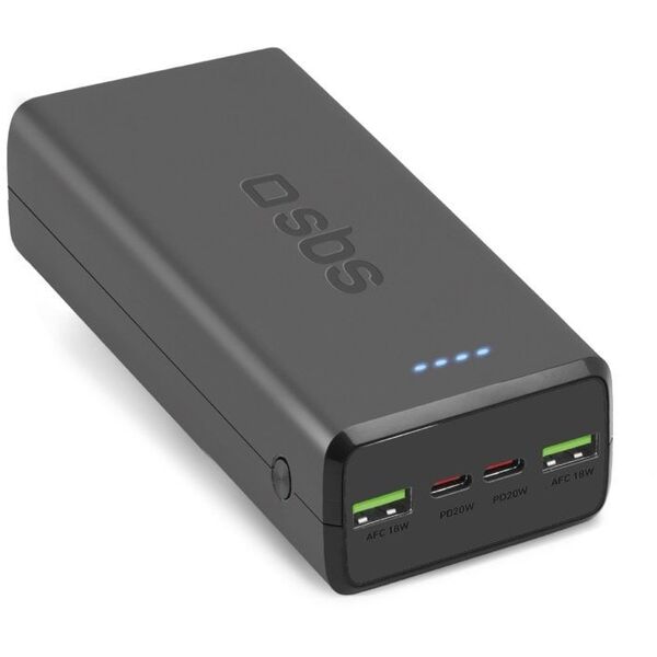Τράπεζα ισχύος SBS TTBB30000PD20K Λιθίου-πολυμερούς (LiPo) 30000 mAh Μαύρο