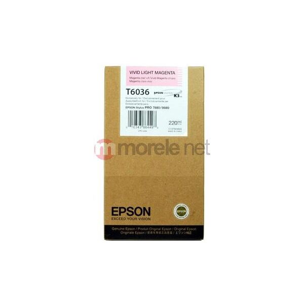 Tusz Epson Tusz T603 Vivid light magenta 220ml Stylus Pro 7880/9880 (C13T603600)