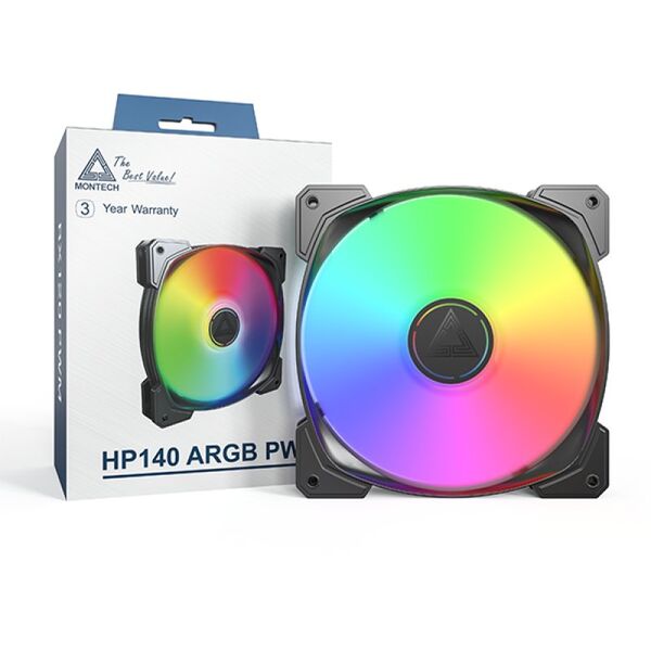 Montech HP140 PWM ARGB ανεμιστήρας - 140mm, μαύρο