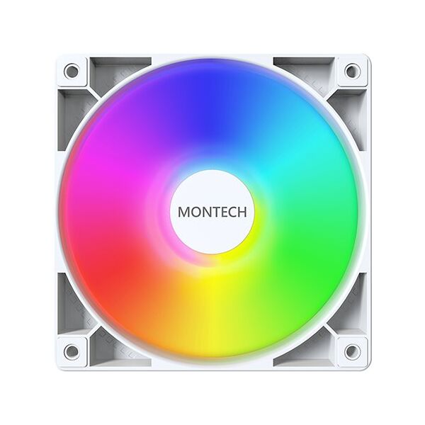 Montech GF120 PWM ARGB ανεμιστήρας, σετ 3 τεμαχίων - 120mm, λευκό