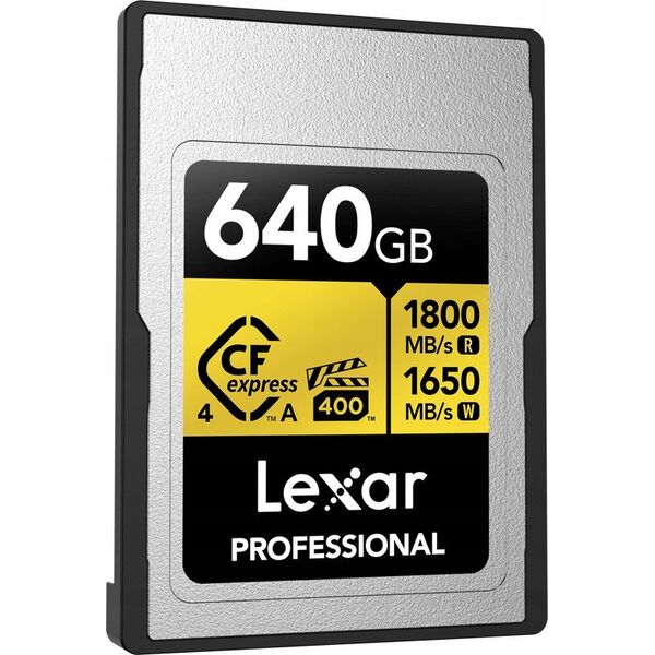 Lexar CFexpress 4.0 Pro Gold, VPG400, R1800/W1650 (Type A) 640GB