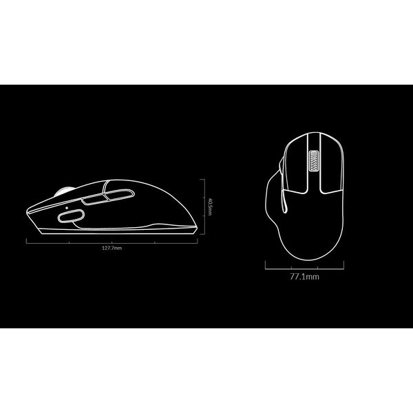 Keychron M7 Ασύρματο Ποντίκι Λευκό / 1000 Hz