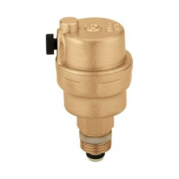 Caleffi ROBOCAL - Automatyczny zawór odpowietrzający, z zaworem stopowym. Upust poziomy 3/8