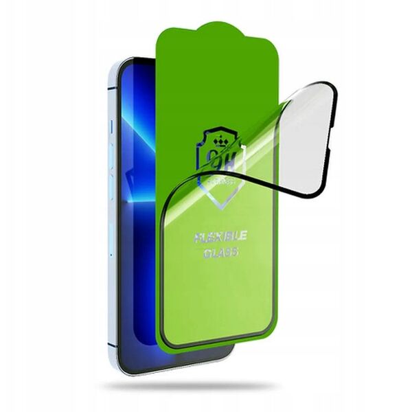 Υβριδικό γυαλί Bestsuit Flexible 5D Full Glue για Samsung Galaxy A06 5G μαύρο