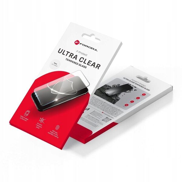 Tempered Glass FORCELL Ultra Clear Glass - για Samsung Galaxy A16 4G / A16 5G / M16 5G μαύρο