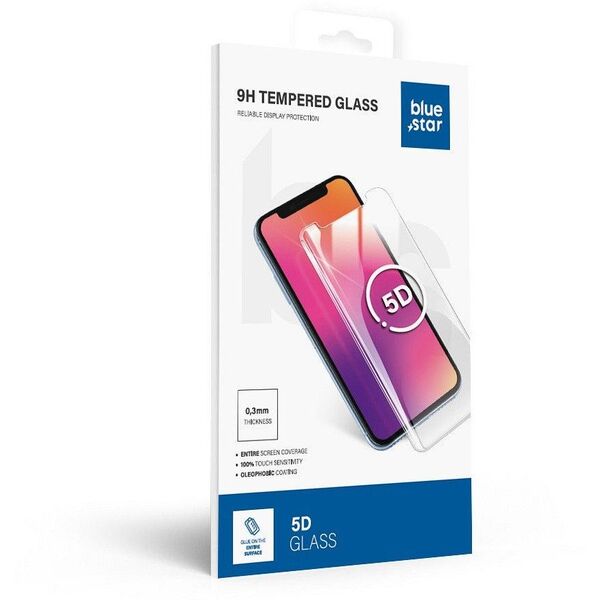 Tempered glass BlueStar 5D - for Samsung A16 4G / A16 5G / M16 5G (full glue/case friendly) - black