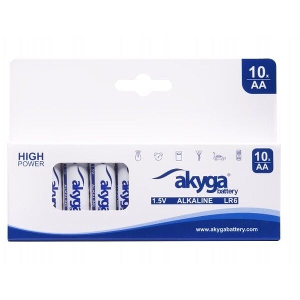 Αλκαλική μπαταρία AA LR6 Akyga AKY2067 1.5V / 3050mAh 10τεμ