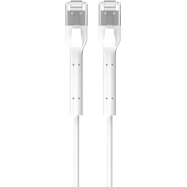 Extralink Κατηγορία 6 U/Ftp 10M 1Gbps Λευκό | Patchcord Lan | Χαλκός Δικτυακό Καλώδιο Στριμμένο Ζεύγος, Σπασμένο Άκρο