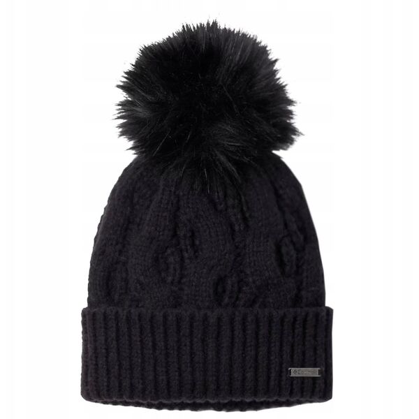 Σκουφάκι με Πομ Columbia Boundless Days Cable Knit 2092641010 Czarne One size
