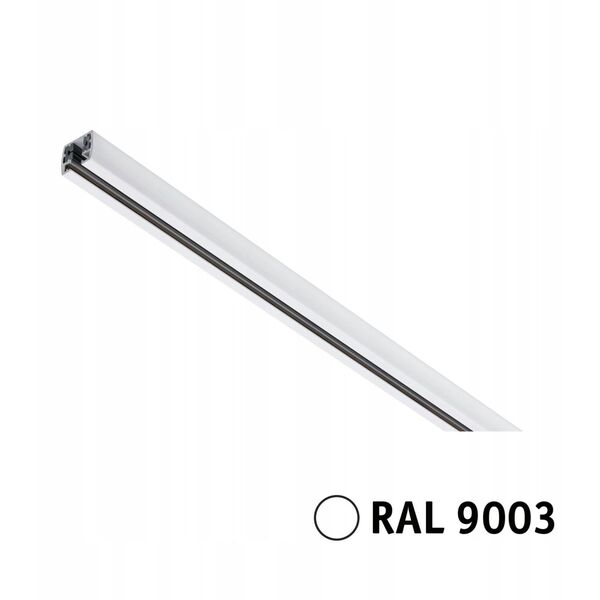 Σύστημα URail ράγας 0,1m 230V λευκό RAL9003 / μέταλλο